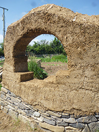 cob garden wall